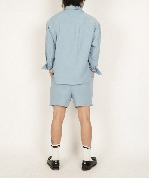 #Re:room(リルーム)の「ダブルガーゼショーツ(その他パンツ・メンズ・ブラック/ベージュ/ブルー・SMALL/MEDIUM)」の22枚目の写真