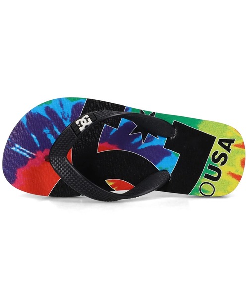 DC SHOES(ディーシーシューズ)の「SPRAY GRAFFIK/DCキッズビーサン(ビーチサンダル)(サンダル・キッズ・ブラック×ホワイト/ブラック系その他/レインボー・18cm/19cm/20cm/21cm/22cm/23cm/24cm)」の18枚目の写真