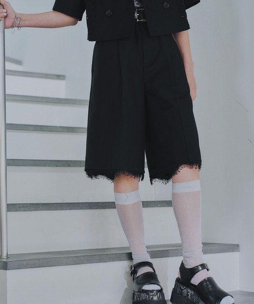 HARE（ハレ）の「レーススカラップハーフパンツ(HARE)（その他パンツ・レディース・ブラック/ホワイト・FREE）」の13枚目の写真