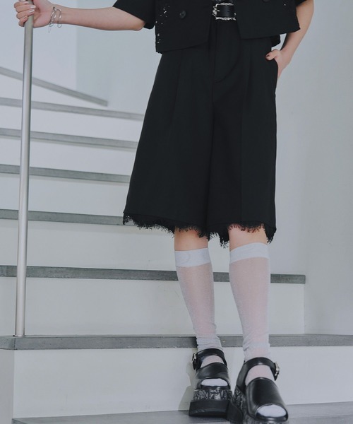 HARE（ハレ）の「レーススカラップハーフパンツ(HARE)（その他パンツ・レディース・ブラック/ホワイト・FREE）」の14枚目の写真