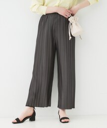 SHOO・LA・RUE | 【洗える/S-LL】楽してほっそり見え カットプリーツパンツ(その他パンツ)
