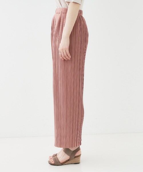 SHOO・LA・RUE（シューラルー）の「【洗える】楽してほっそり見え カットプリーツパンツ（その他パンツ・レディース・グリーン系/ピンク系/ブラック/オフホワイト/チャコールグレー・04/01/02/03）」の17枚目の写真