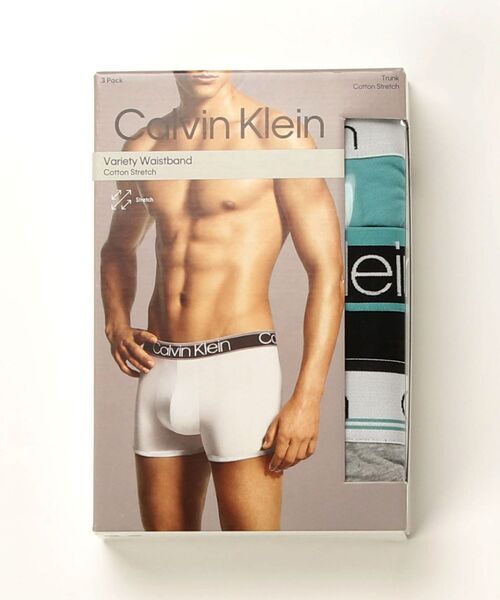 Calvin Klein(カルバン・クライン)の「ボクサーパンツ(3枚パック) - Cotton Stretch WB Variety PK トランクス(ボクサーパンツ・メンズ・グレー系その他/ブラック/グレー系その他2/マルチ/その他・M/S/L/XL)」の15枚目の写真