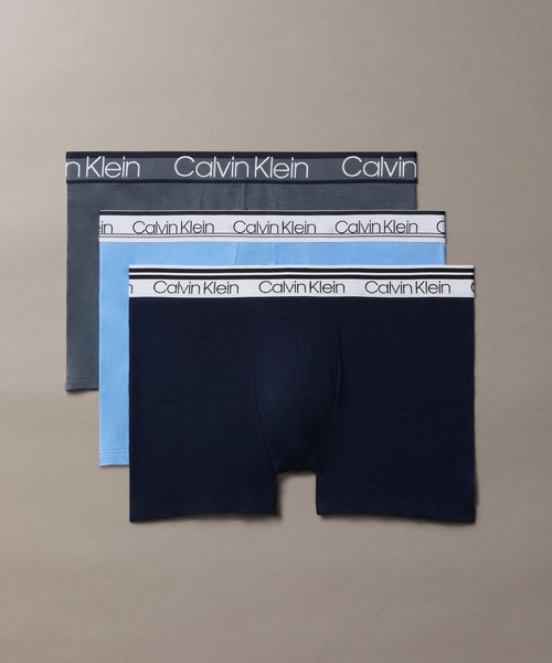 Calvin Klein(カルバン・クライン)の「ボクサーパンツ(3枚パック) - Cotton Stretch WB Variety PK トランクス(ボクサーパンツ・メンズ・グレー系その他/ブラック/グレー系その他2/マルチ/その他/ダークブルー・M/S/L/XL)」の5枚目の写真