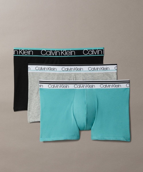 Calvin Klein(カルバン・クライン)の「ボクサーパンツ(3枚パック) - Cotton Stretch WB Variety PK トランクス(ボクサーパンツ・メンズ・グレー系その他/ブラック/グレー系その他2/マルチ/その他・M/S/L/XL)」の3枚目の写真