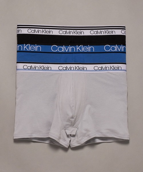 Calvin Klein(カルバン・クライン)の「ボクサーパンツ(3枚パック) - Cotton Stretch WB Variety PK トランクス(ボクサーパンツ・メンズ・グレー系その他/ブラック/グレー系その他2/マルチ/その他・M/S/L/XL)」の4枚目の写真