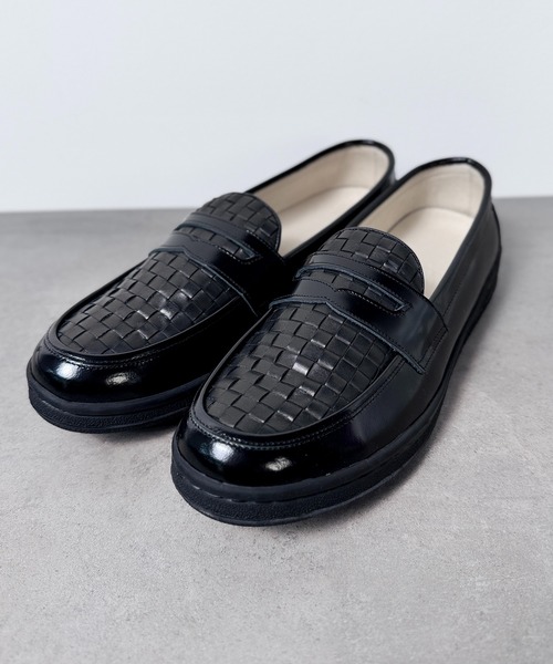 MANEBU（マネブ）の「4B1【MANEBU】VOVO FACE SKIN×MESH マネブ（ローファー・メンズ・ブラック/ブラウン・41/42/43）」の9枚目の写真