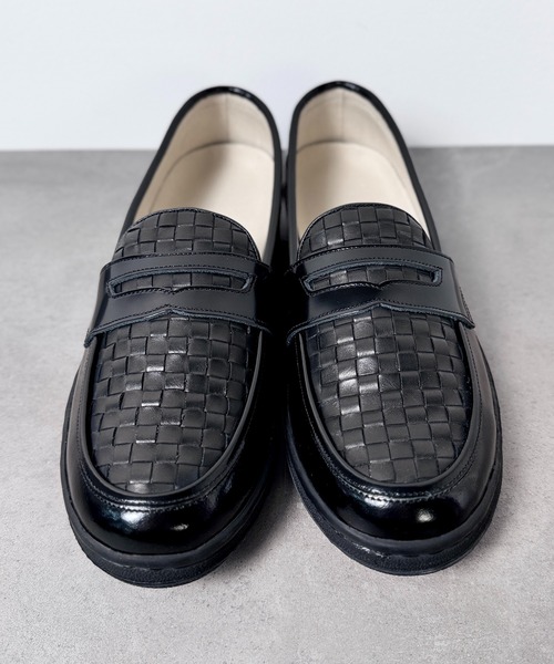 MANEBU（マネブ）の「4B1【MANEBU】VOVO FACE SKIN×MESH マネブ（ローファー・メンズ・ブラック/ブラウン・41/42/43）」の10枚目の写真