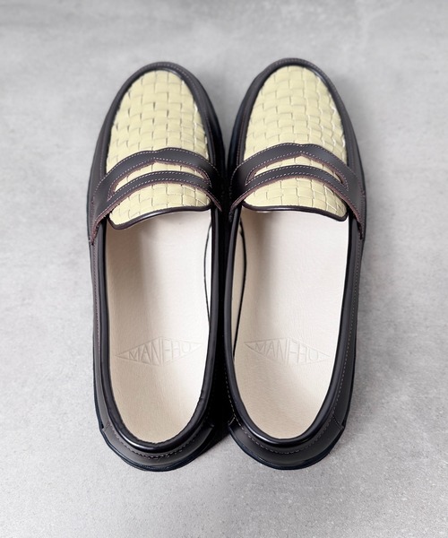 MANEBU（マネブ）の「4B1【MANEBU】VOVO FACE SKIN×MESH マネブ（ローファー・メンズ・ブラック/ブラウン・41/42/43）」の21枚目の写真