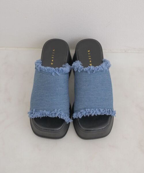RETRO GIRL(レトロガール)の「プラットフォームサンダル(サンダル・レディース・シルバー/ブルー/ブラック・LARGE/MEDIUM)」の13枚目の写真