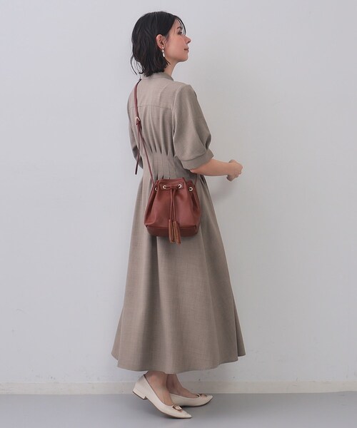 OPAQUE.CLIP（オペークドットクリップ）の「タッセル巾着デザインミニショルダーバッグ（ショルダーバッグ・レディース・レンガ/ブラック/ブラック系4・00）」の7枚目の写真