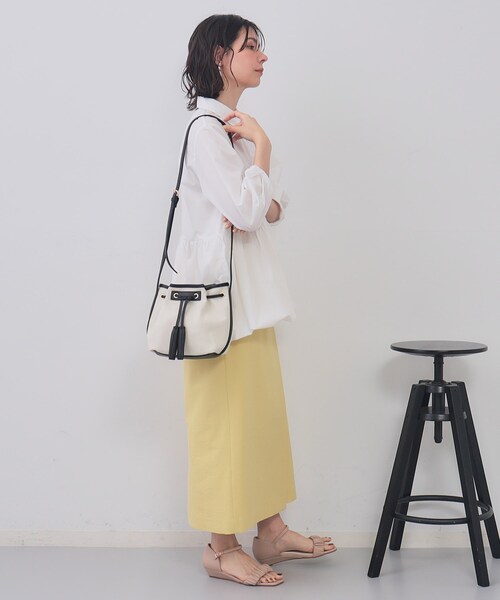 OPAQUE.CLIP（オペークドットクリップ）の「タッセル巾着デザインミニショルダーバッグ（ショルダーバッグ・レディース・レンガ/ブラック/ブラック系4・00）」の9枚目の写真