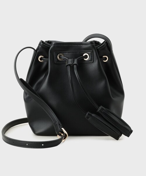 OPAQUE.CLIP（オペークドットクリップ）の「タッセル巾着デザインミニショルダーバッグ（ショルダーバッグ・レディース・レンガ/ブラック/ブラック系4・00）」の10枚目の写真