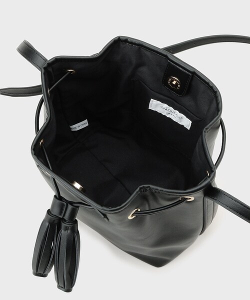 OPAQUE.CLIP（オペークドットクリップ）の「タッセル巾着デザインミニショルダーバッグ（ショルダーバッグ・レディース・レンガ/ブラック/ブラック系4・00）」の17枚目の写真