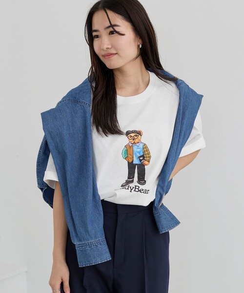 coen(コーエン)の「Teddy Bear(テディベア)別注プリントTシャツ(Tシャツ/カットソー・メンズ・ホワイト/ブラック/その他1/その他2・S/M/L/XL)」の5枚目の写真