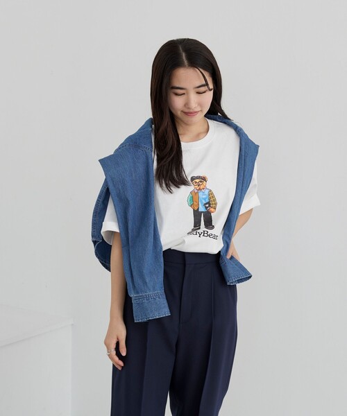 coen(コーエン)の「Teddy Bear(テディベア)別注プリントTシャツ(Tシャツ/カットソー・メンズ・ホワイト/ブラック/その他1/その他2・S/M/L/XL)」の9枚目の写真