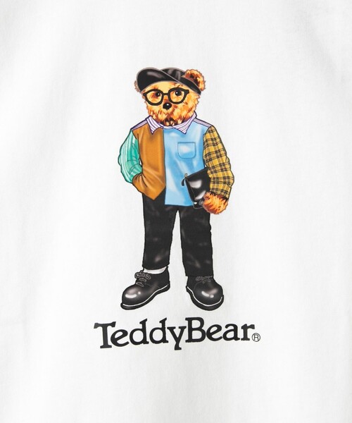 coen(コーエン)の「Teddy Bear(テディベア)別注プリントTシャツ(Tシャツ/カットソー・メンズ・ホワイト/ブラック/その他1/その他2・S/M/L/XL)」の22枚目の写真