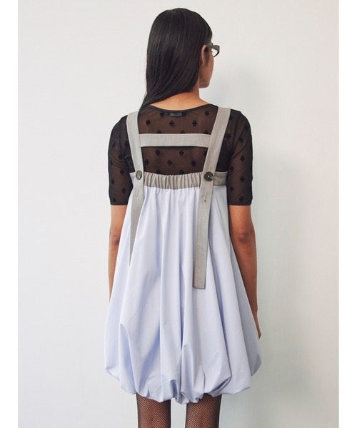 SORIN(ソリン )の「Combination Puff Mini Dress(ワンピース・レディース・グレー/チェック/ダークネイビー・38)」の6枚目の写真