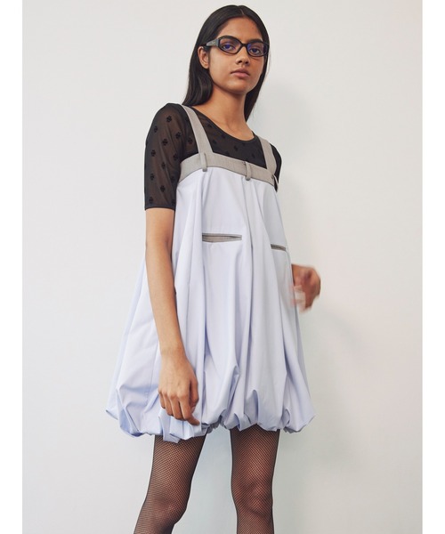 SORIN(ソリン )の「Combination Puff Mini Dress(ワンピース・レディース・グレー/チェック/ダークネイビー・38)」の8枚目の写真