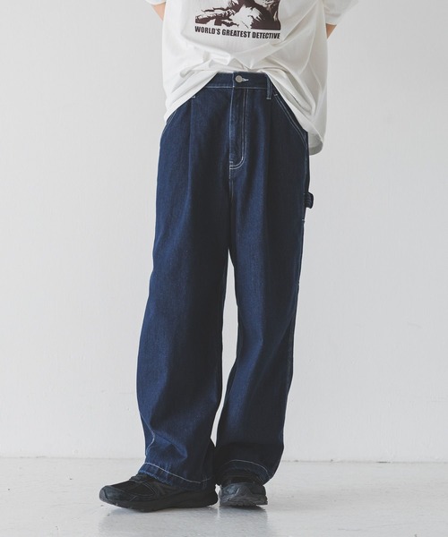 LOWRYS FARM（ローリーズファーム）の「ライトデニムペインターＰ　 492202（デニムパンツ・メンズ・ネイビー/ブラック系その他・LARGE/MEDIUM）」の2枚目の写真