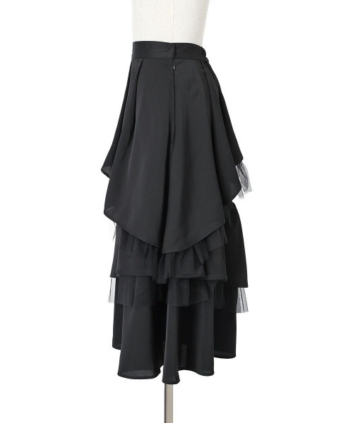 an another angelus（アンアナザーアンジェラス）の「チュールレイヤードラッフルスカート/ fint　フィント（スカート・レディース・ブラック/ミント・FREE）」の8枚目の写真