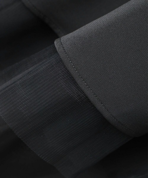 an another angelus（アンアナザーアンジェラス）の「チュールレイヤードラッフルスカート/ fint　フィント（スカート・レディース・ブラック/ミント・FREE）」の4枚目の写真