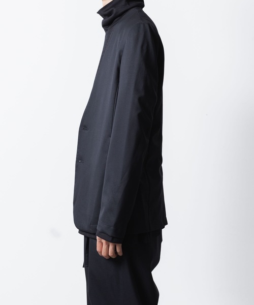 ATTACHMENT（アタッチメント）の「T/W/SI ストレッチギャバジン カラーレスJKT / T/W/SI STRETCH GABARDINE COLLARLESS JKT（ノーカラージャケット・メンズ・ブラック/ダークネイビー/ブラック系/グレー系・2/1/3）」の12枚目の写真