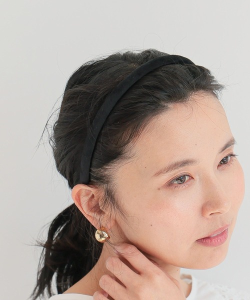 BARNYARDSTORM（バンヤードストーム）の「BARNYARDSTORM / マットベロアカチューシャ（カチューシャ・レディース・キャメル/ブラック・FREE）」の6枚目の写真