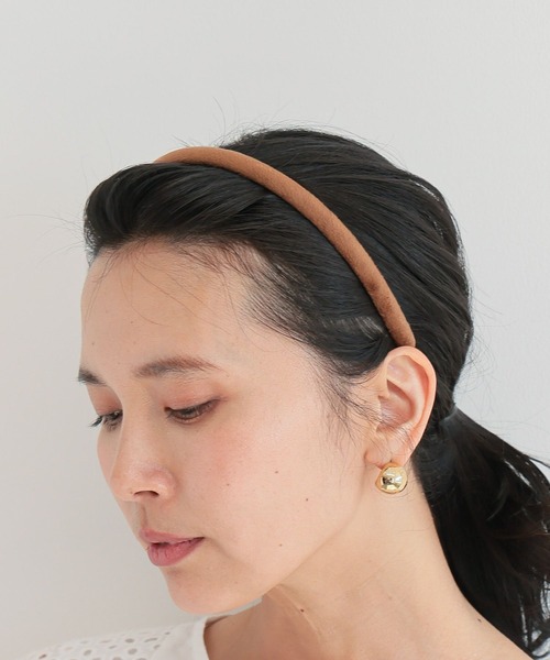 BARNYARDSTORM（バンヤードストーム）の「BARNYARDSTORM / マットベロアカチューシャ（カチューシャ・レディース・キャメル/ブラック・FREE）」の10枚目の写真