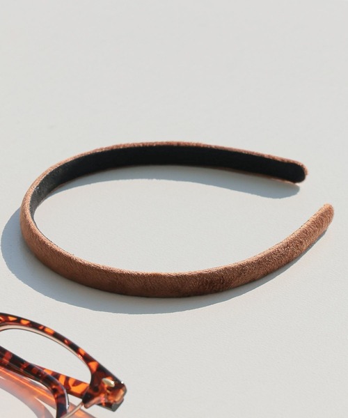 BARNYARDSTORM（バンヤードストーム）の「BARNYARDSTORM / マットベロアカチューシャ（カチューシャ・レディース・キャメル/ブラック・FREE）」の15枚目の写真