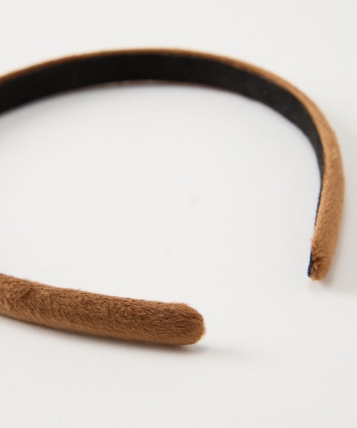 BARNYARDSTORM（バンヤードストーム）の「BARNYARDSTORM / マットベロアカチューシャ（カチューシャ・レディース・キャメル/ブラック・FREE）」の22枚目の写真