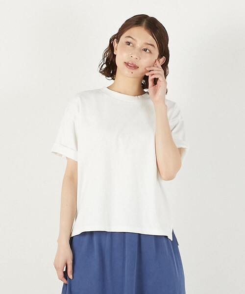 STAR&STRIPE(スターアンドストライプ)の「《別注》【STAR&STRIPE /スターアンドストライプ】Tシャツ(Tシャツ/カットソー・レディース・ホワイト/ブラウン/ブルー/チャコールグレー・FREE)」の2枚目の写真