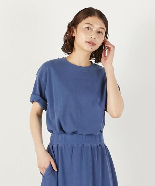 STAR&STRIPE(スターアンドストライプ)の「《別注》【STAR&STRIPE /スターアンドストライプ】Tシャツ(Tシャツ/カットソー・レディース・ホワイト/ブラウン/ブルー/チャコールグレー・FREE)」の1枚目の写真