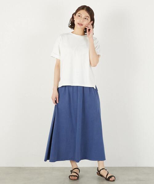 STAR&STRIPE(スターアンドストライプ)の「《別注》【STAR&STRIPE /スターアンドストライプ】Tシャツ(Tシャツ/カットソー・レディース・ホワイト/ブラウン/ブルー/チャコールグレー・FREE)」の5枚目の写真