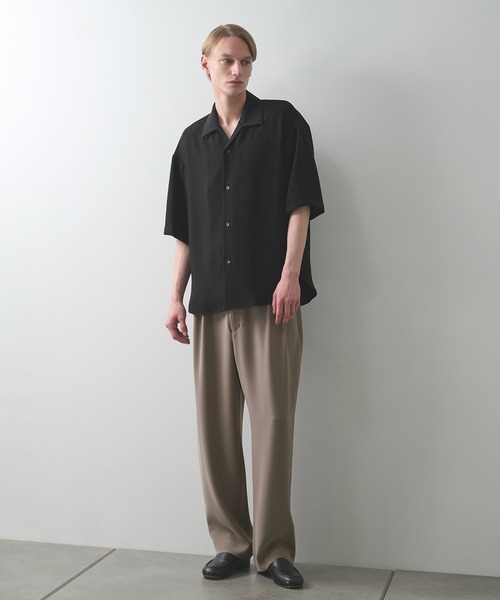 STUDIOUS(ステュディオス)の「SUMMER ESSENTIAL SHIRTS S.S(シャツ/ブラウス・メンズ・ブラック/ダークグレー・1/2)」の6枚目の写真