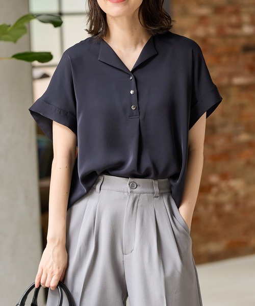 開襟ブラウス（シャツ/ブラウス）｜Honeys（ハニーズ）のファッション