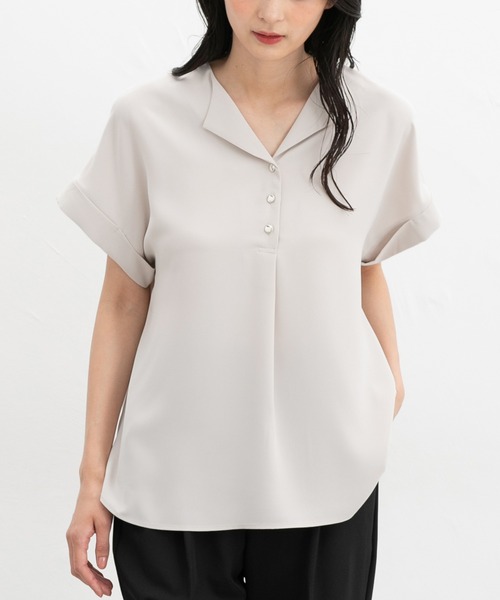 ⭐︎新品未開封⭐︎HAND with HONEYs Tシャツ　Ｌサイズ セール】開襟ブラウス（シャツ/ブラウス）｜Honeys（ハニーズ