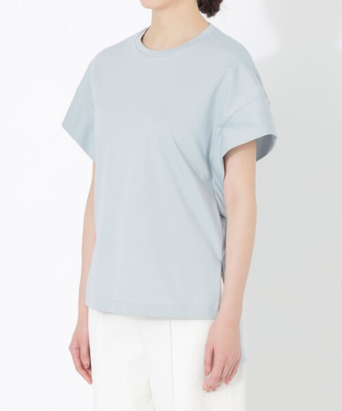 tシャツ 「WEB限定・洗える・XSサイズあり」ディフォームピケチュニック丈 カットソー レディース チチカカ チュニック Tシャツ ティーシャツ トップス カットソー