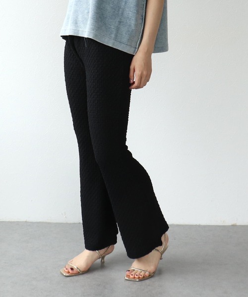 Three Four Time（ｽﾘｰﾌｫｰﾀｲﾑ）の「シュリングジャージフレアパンツ（その他パンツ・レディース・ブラウン/ブルー/ブラック・FREE）」の16枚目の写真