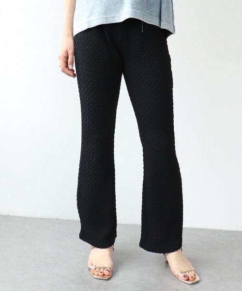 Three Four Time（ｽﾘｰﾌｫｰﾀｲﾑ）の「シュリングジャージフレアパンツ（その他パンツ・レディース・ブラウン/ブルー/ブラック・FREE）」の17枚目の写真