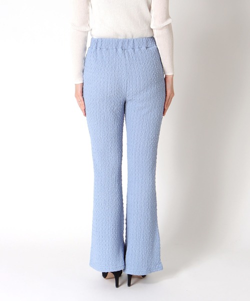 Three Four Time（ｽﾘｰﾌｫｰﾀｲﾑ）の「シュリングジャージフレアパンツ（その他パンツ・レディース・ブラウン/ブルー/ブラック・FREE）」の10枚目の写真