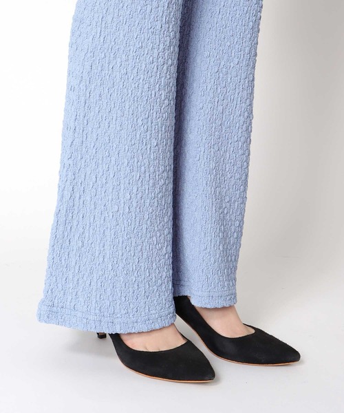 Three Four Time（ｽﾘｰﾌｫｰﾀｲﾑ）の「シュリングジャージフレアパンツ（その他パンツ・レディース・ブラウン/ブルー/ブラック・FREE）」の12枚目の写真