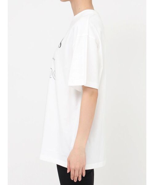 MURUA(ムルーア)の「GLOAMINGオーバーTシャツ(Tシャツ/カットソー・レディース・ホワイト/ブラック・FREE)」の6枚目の写真