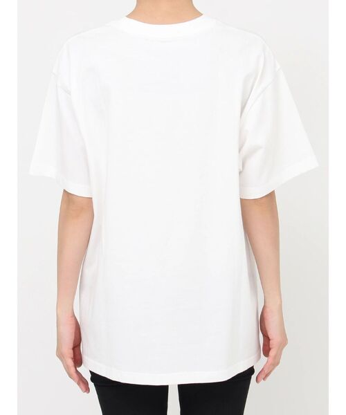 MURUA(ムルーア)の「GLOAMINGオーバーTシャツ(Tシャツ/カットソー・レディース・ホワイト/ブラック・FREE)」の7枚目の写真