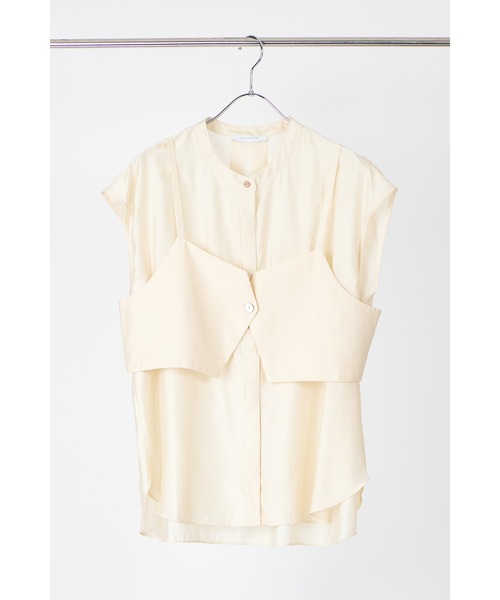 新品 2025SS CHIGNON シニヨン　2set ビスチェフレンチシャツ CHIGNON / シニヨン 】ビスチェフレンチシャツ（シャツ/ブラウス