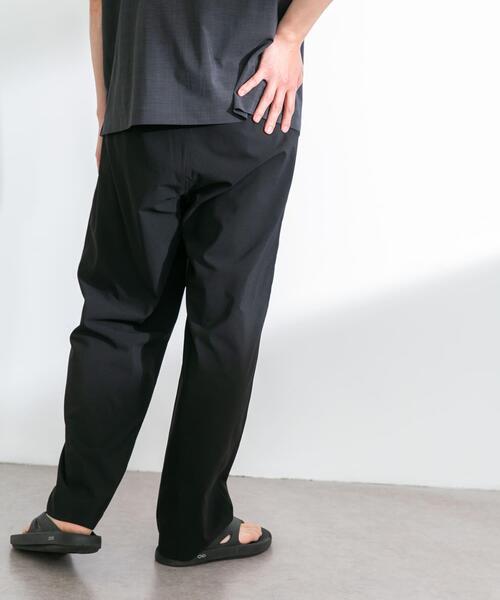 URBAN RESEARCH Sonny Label（アーバンリサーチサニーレーベル）の「リネンタッチポリエステルイージーパンツ（その他パンツ・メンズ・ブラック/チャコールグレー・MEDIUM/LARGE）」の4枚目の写真