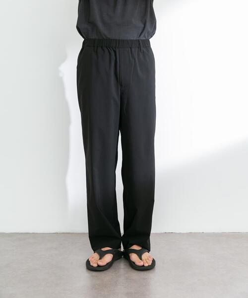 URBAN RESEARCH Sonny Label（アーバンリサーチサニーレーベル）の「リネンタッチポリエステルイージーパンツ（その他パンツ・メンズ・ブラック/チャコールグレー・MEDIUM/LARGE）」の9枚目の写真