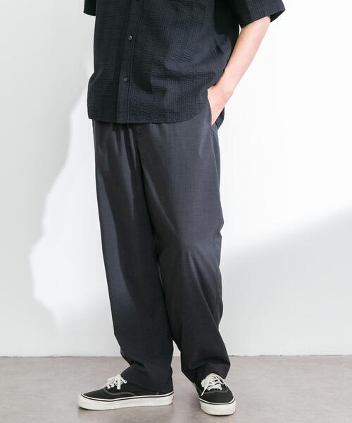 URBAN RESEARCH Sonny Label（アーバンリサーチサニーレーベル）の「リネンタッチポリエステルイージーパンツ（その他パンツ・メンズ・ブラック/チャコールグレー・MEDIUM/LARGE）」の17枚目の写真
