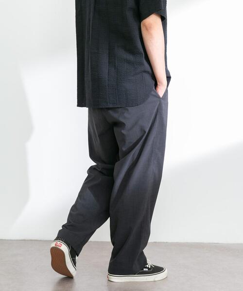 URBAN RESEARCH Sonny Label（アーバンリサーチサニーレーベル）の「リネンタッチポリエステルイージーパンツ（その他パンツ・メンズ・ブラック/チャコールグレー・MEDIUM/LARGE）」の18枚目の写真