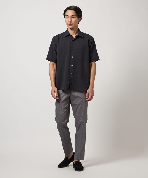 green label relaxing（グリーンレーベルリラクシング）の「エブリット コットンナイロン麻ポリウレタン スタンダード NP スラックス -ストレッチ・接触冷感-（スラックス・メンズ・ダークグレー/ネイビー/モカ・XL/M/L/S）」の18枚目の写真